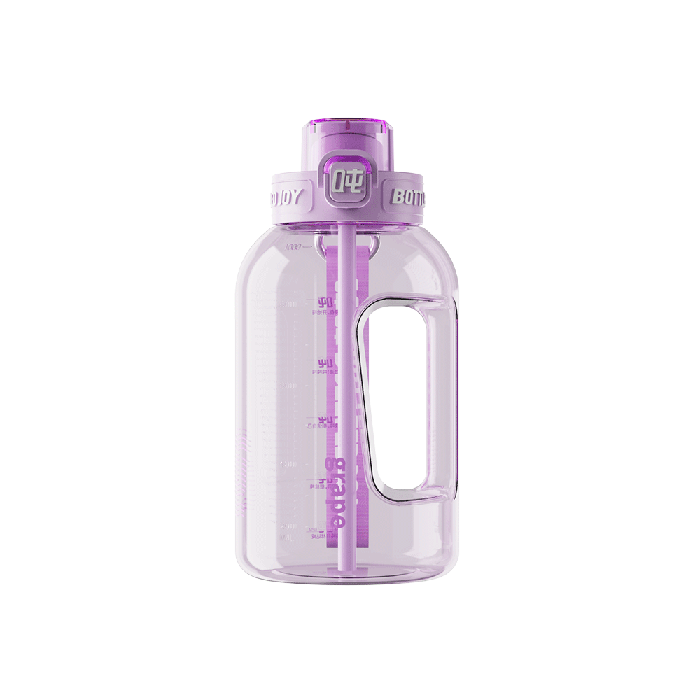 HydroPop Water Bottle 1L - BPA-Free Sports Bottle with Straw | Bottled Joy