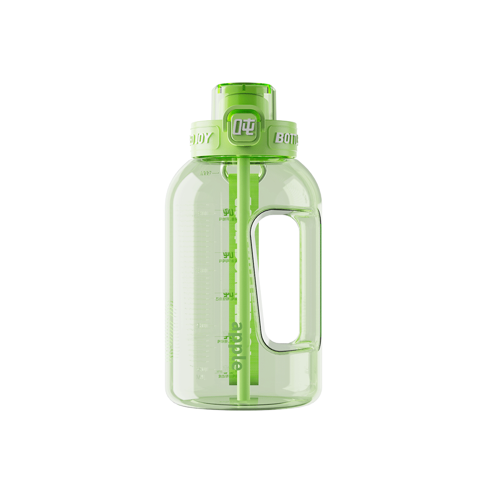 HydroPop Water Bottle 1L - BPA-Free Sports Bottle with Straw | Bottled Joy