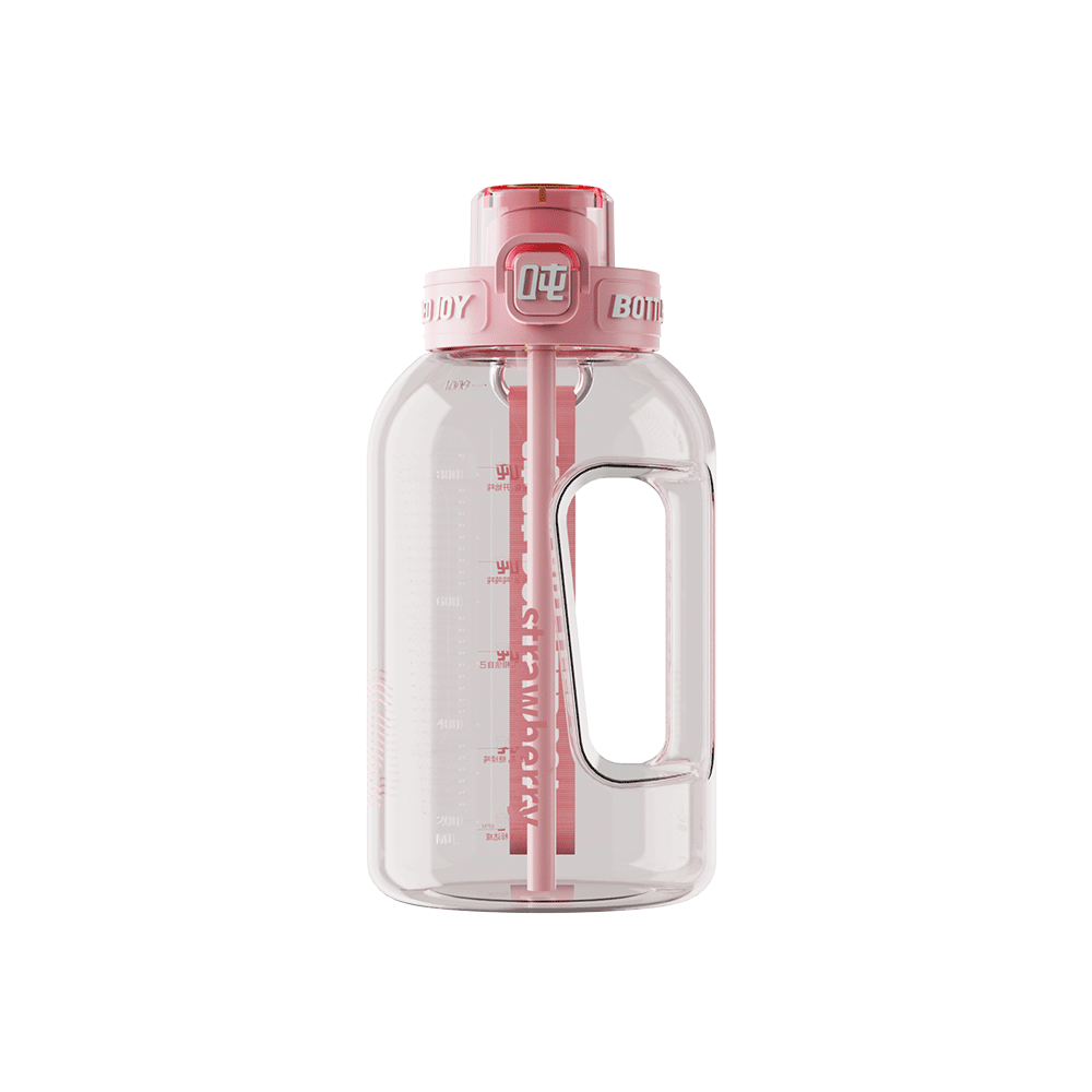 HydroPop Water Bottle 1L - BPA-Free Sports Bottle with Straw | Bottled Joy
