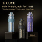 Titanium Water Bottle 620ML - Lightweight AquaJoy Bottle | Bottled Joy