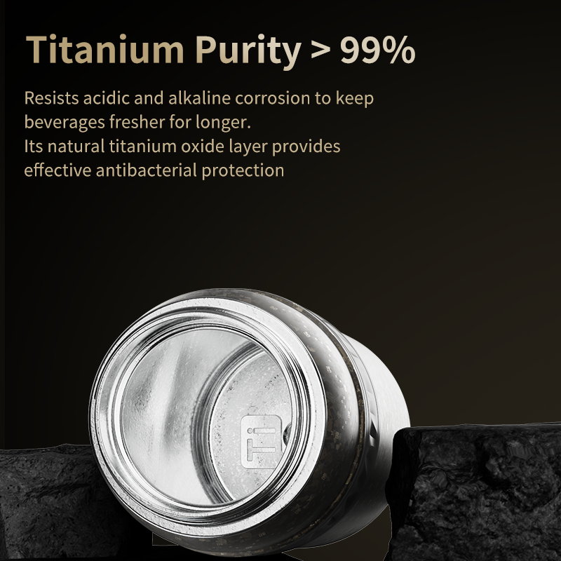 Titanium Water Bottle 620ML - Lightweight AquaJoy Bottle | Bottled Joy