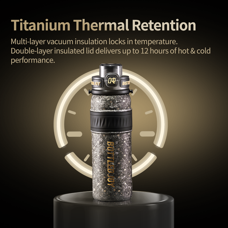 Titanium Water Bottle 620ML - Lightweight AquaJoy Bottle | Bottled Joy