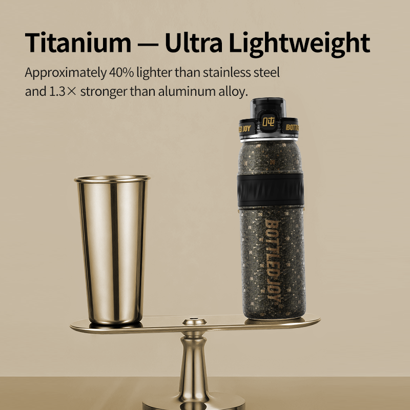 Titanium Water Bottle 620ML - Lightweight AquaJoy Bottle | Bottled Joy
