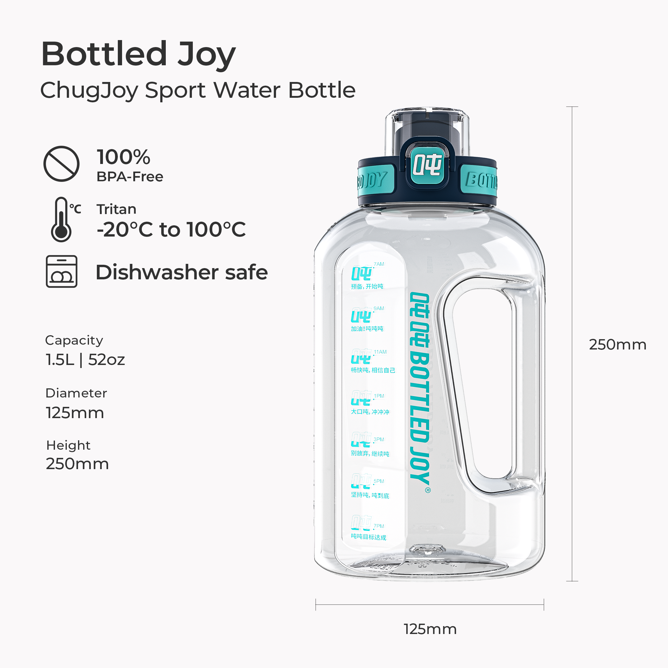 ChugJoy Sport Water Bottle ｜ 1.5L